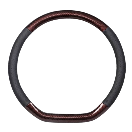 Dany’L - Housse de Volant en D ou O, Cuir/Carbone - Ø38 cm