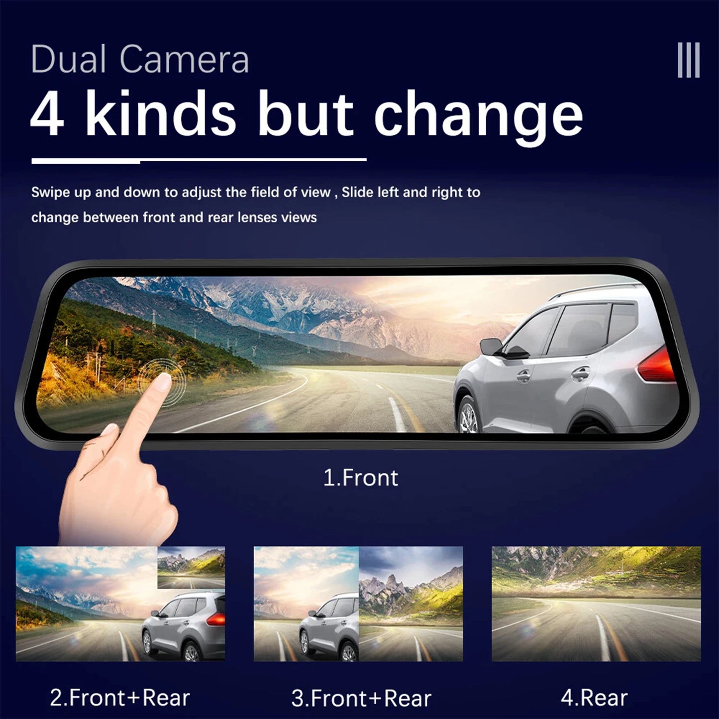Dany'L - 📸 Dashcam Wi-Fi 9,66″ Double Face – Avant et Arrière : Ton œil de lynx sur la route 🦅🚗