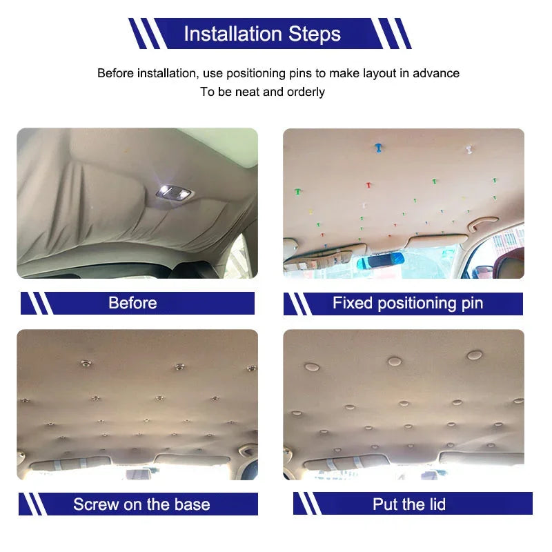 Dany'L - 🛠️ Kit Fixation Ciel de Toit – Rivets Universels 🚗✨