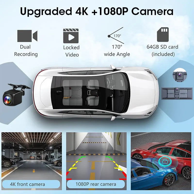 Dany'L - Caméra Dashcam 360° 4K avec CarPlay – La conduite connectée et sécurisée