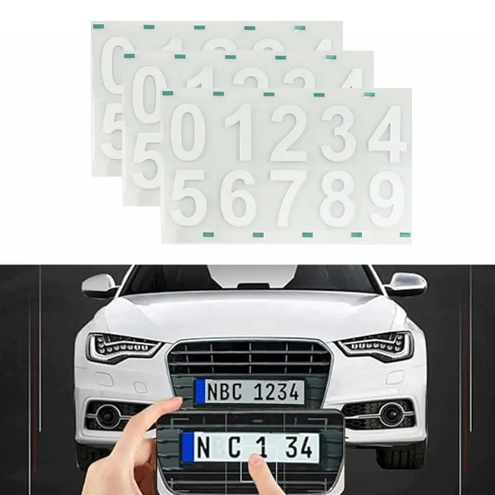 Nanofilm Invisible, Réfléchissant & Étanche – Autocollant Numéro de Plaque