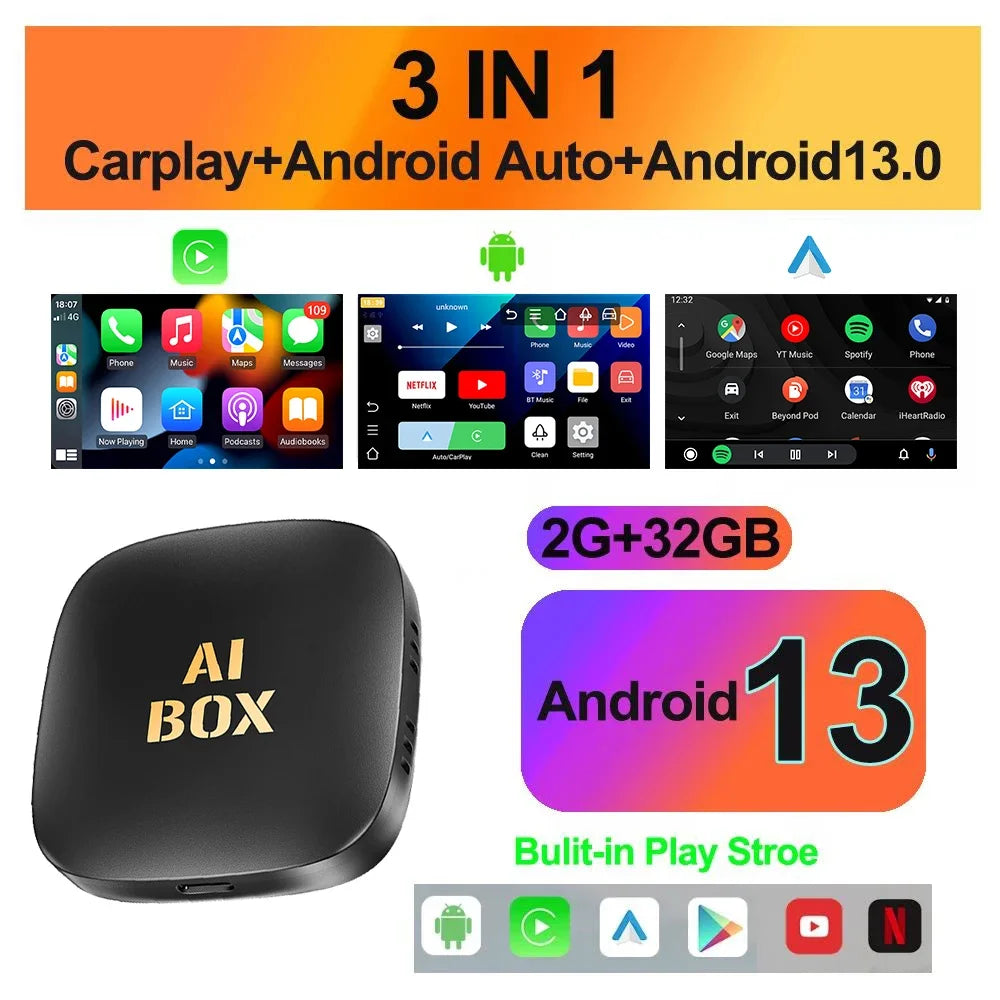 Dany'L - Android 13 AI Box CarPlay & Android Auto + Netflix/YouTube Sans Fil