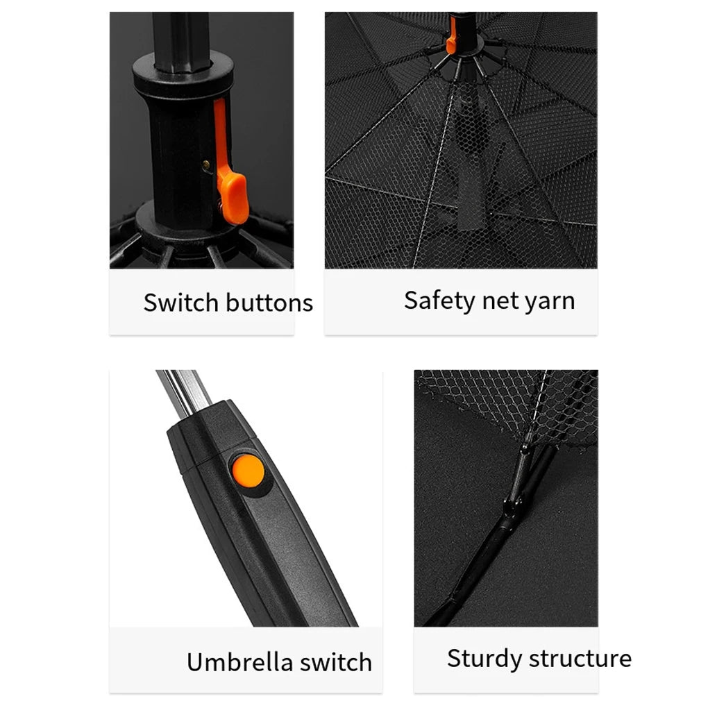 Dany'L - ☂️ Parapluie 3-en-1 USB Rechargeable, Ventilateur + Brumisateur + Classe Infinie