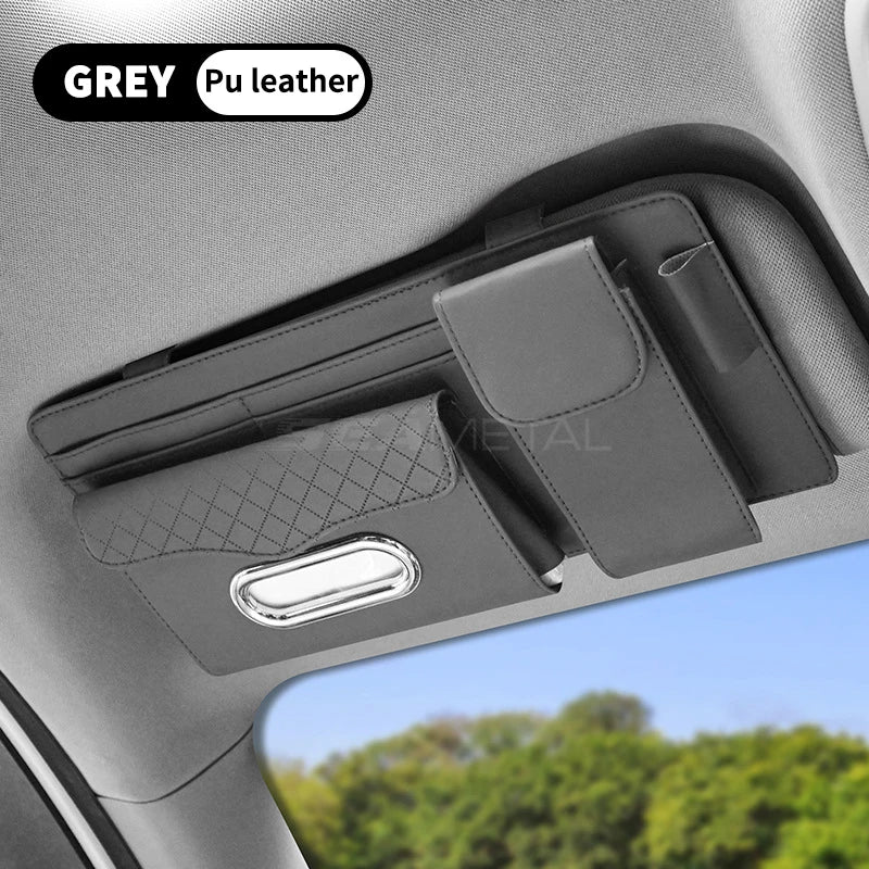 Dany'L - 🕶️🚗 Organiseur Pare-Soleil Luxe – Suède Premium & Range-Tout Intégré ✨
