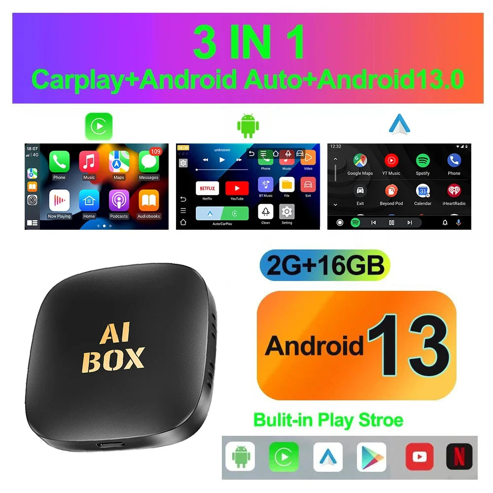 Dany'L - Android 13 AI Box CarPlay & Android Auto + Netflix/YouTube Sans Fil
