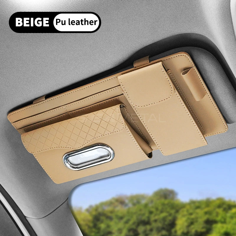 Dany'L - 🕶️🚗 Organiseur Pare-Soleil Luxe – Suède Premium & Range-Tout Intégré ✨