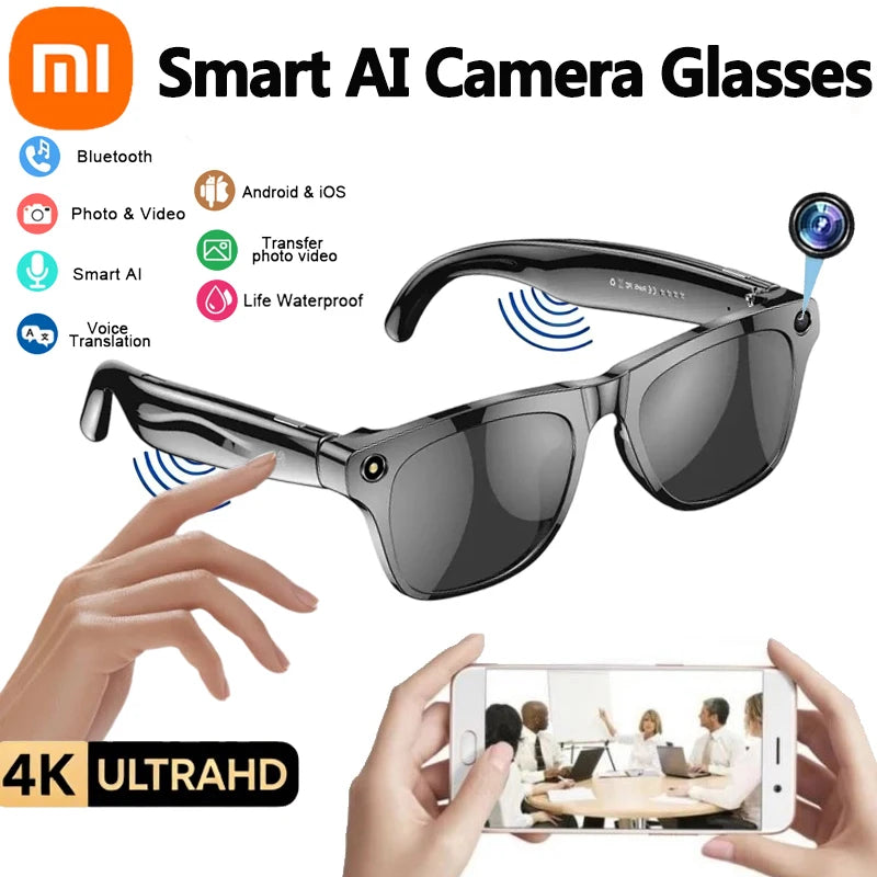 Dany'L - Lunettes Connectées Xiaomi AI 4K HD – Caméra, Audio, Traduction & Assistant Vocal 2.0