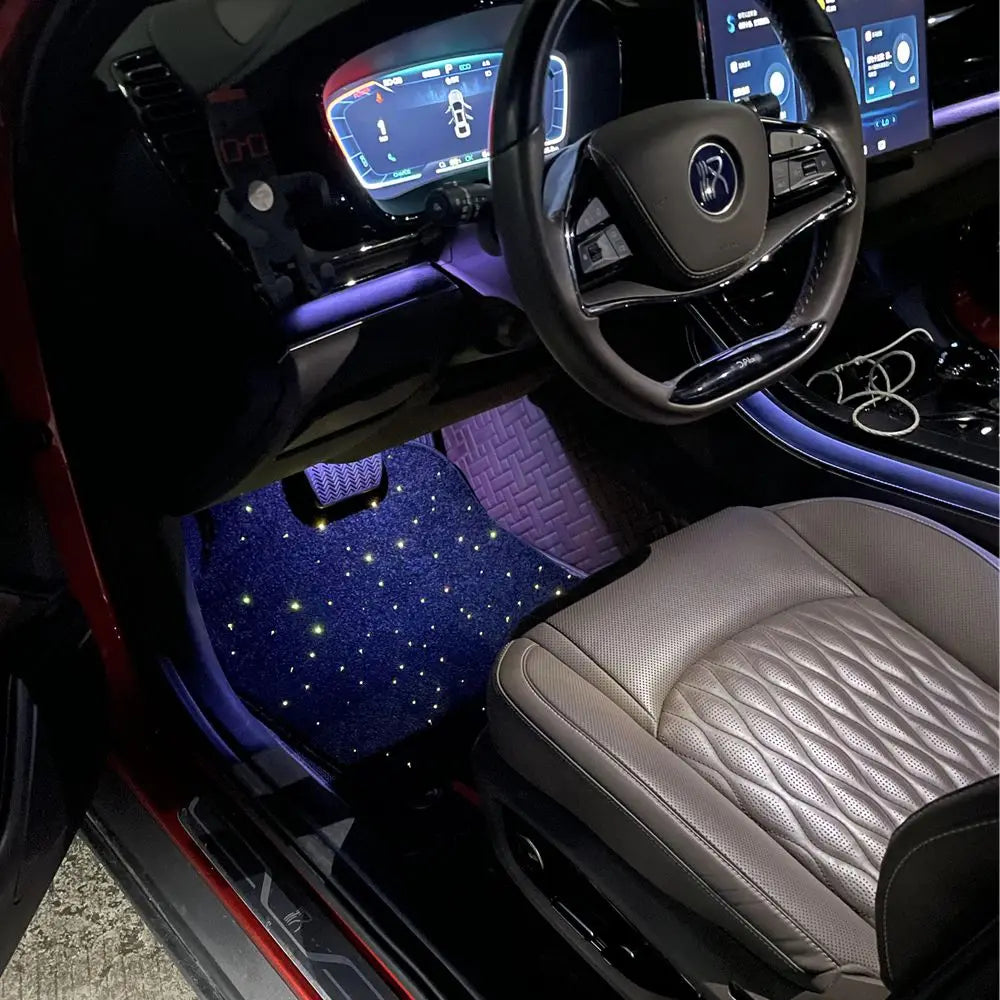 Dany’L - Sol Étoilé. Tapis à Fibre Optique LED RGB 🌈