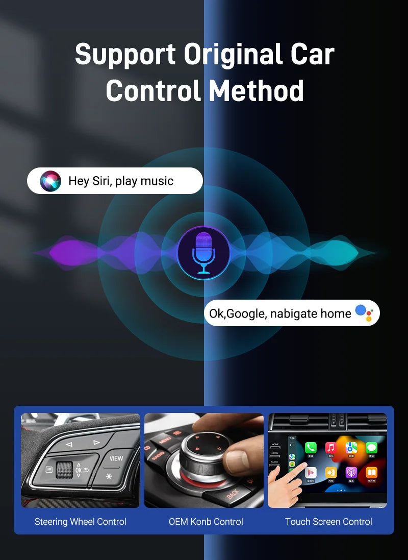 Adaptateur Universel CarPlay & Android Auto Sans Fil