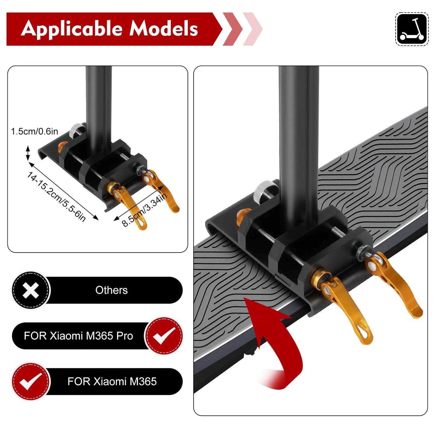 Dany’L - Selle Ajustable pour Trottinettes Électriques Dany'L, Xiaomi M365 et M365 Pro