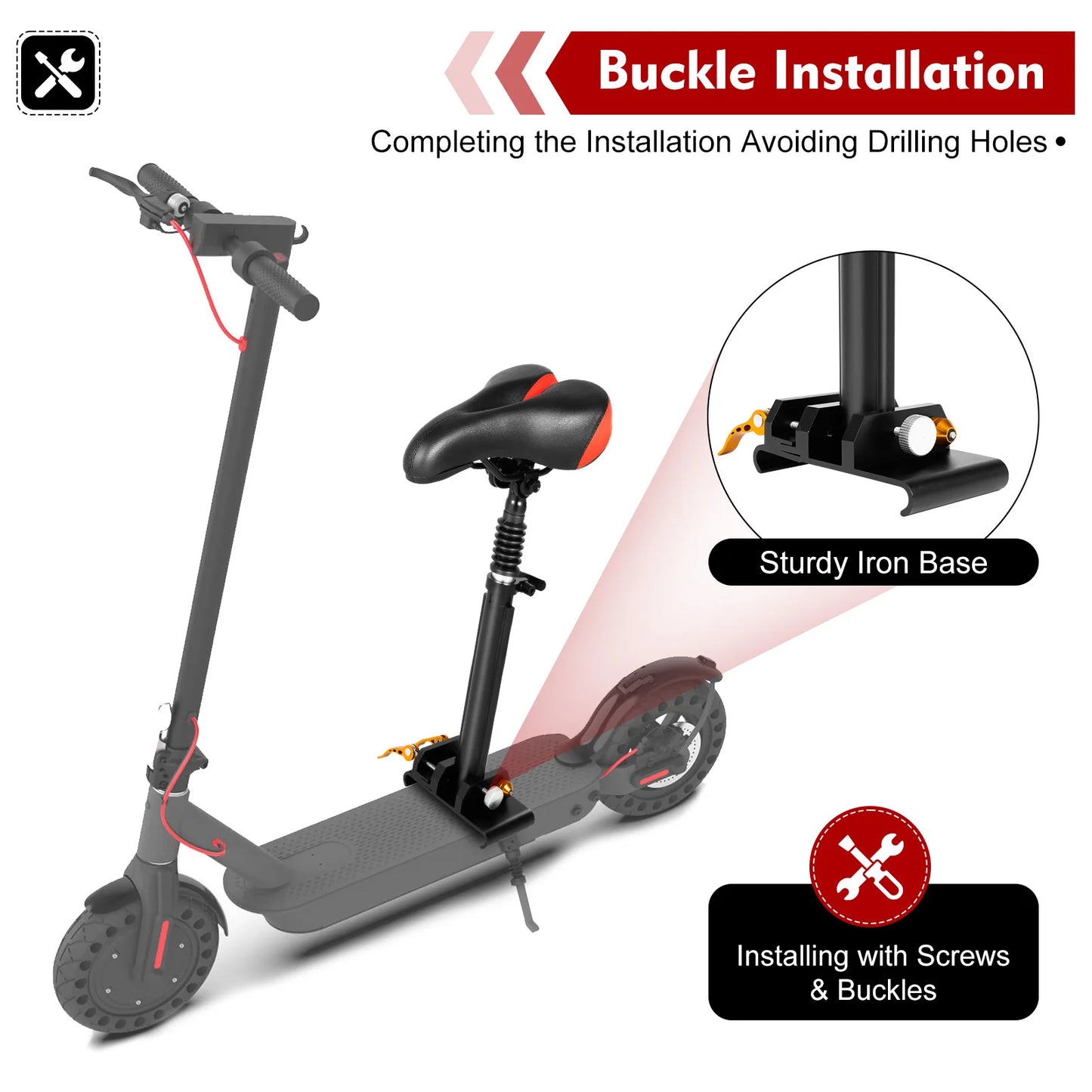 Dany’L - Selle Ajustable pour Trottinettes Électriques Dany'L, Xiaomi M365 et M365 Pro