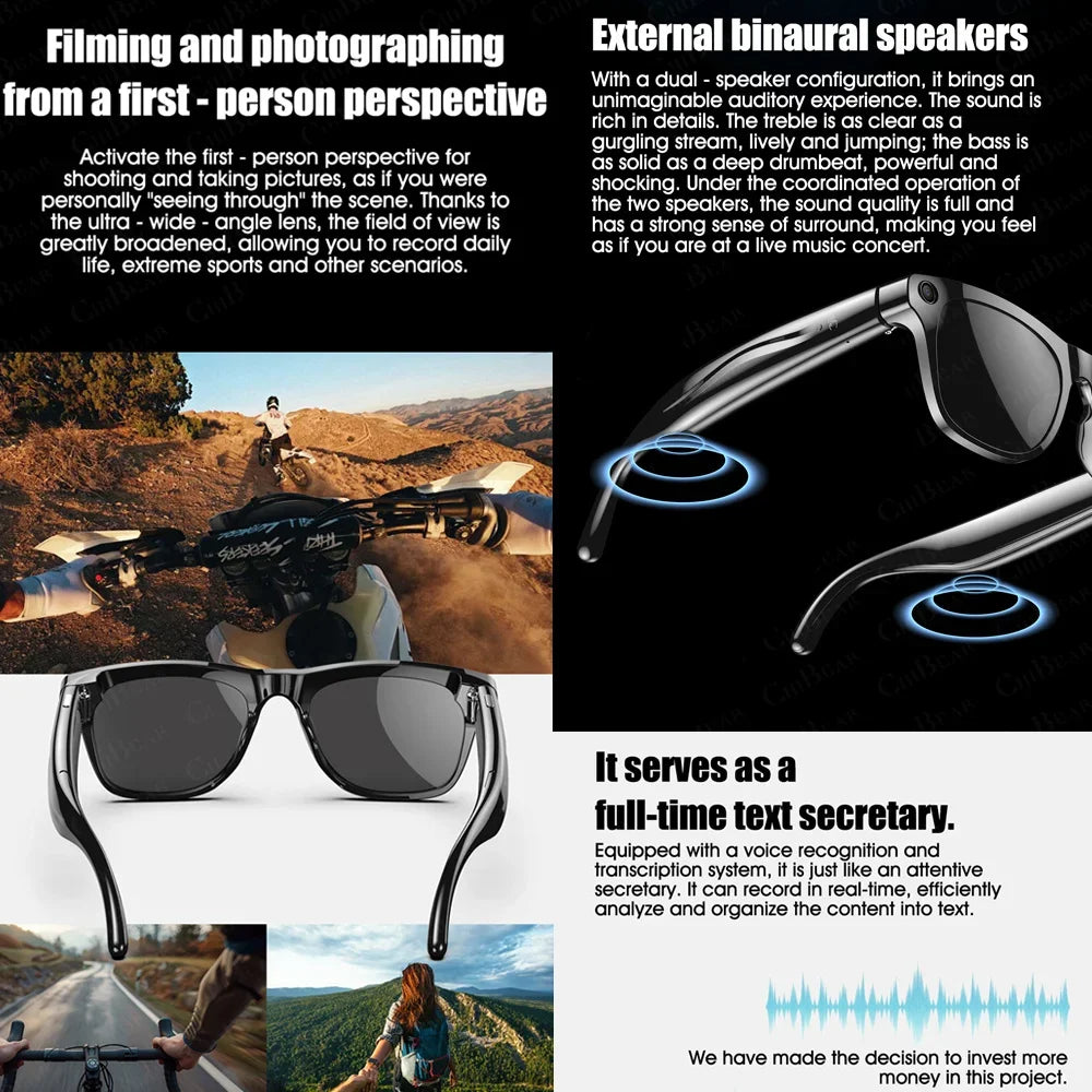 Dany'L - Lunettes Connectées Xiaomi AI 4K HD – Caméra, Audio, Traduction & Assistant Vocal 2.0