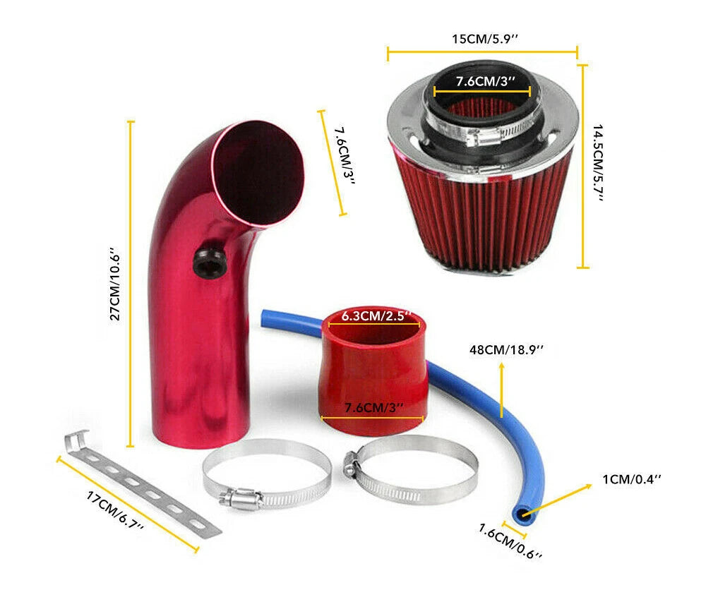 Dany'L - Kit Admission d’Air Universel 76 mm, Allie Style & Performance 🚀❄️