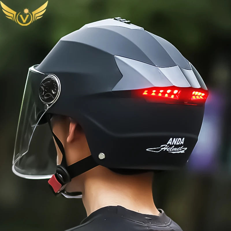 Dany'L - 🪖 Casque LED Rechargeable – Moto / Scooter / Trottinette