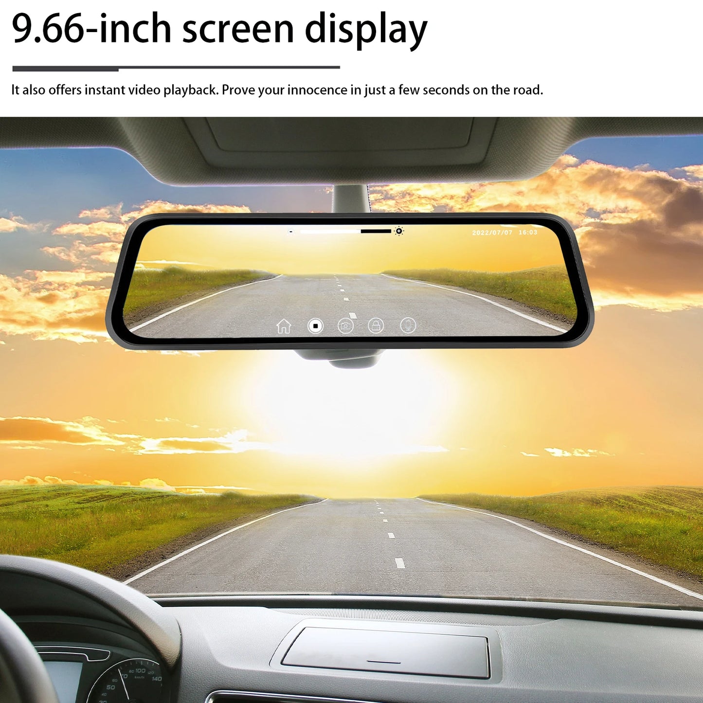 Dany'L - 📸 Dashcam Wi-Fi 9,66″ Double Face – Avant et Arrière : Ton œil de lynx sur la route 🦅🚗