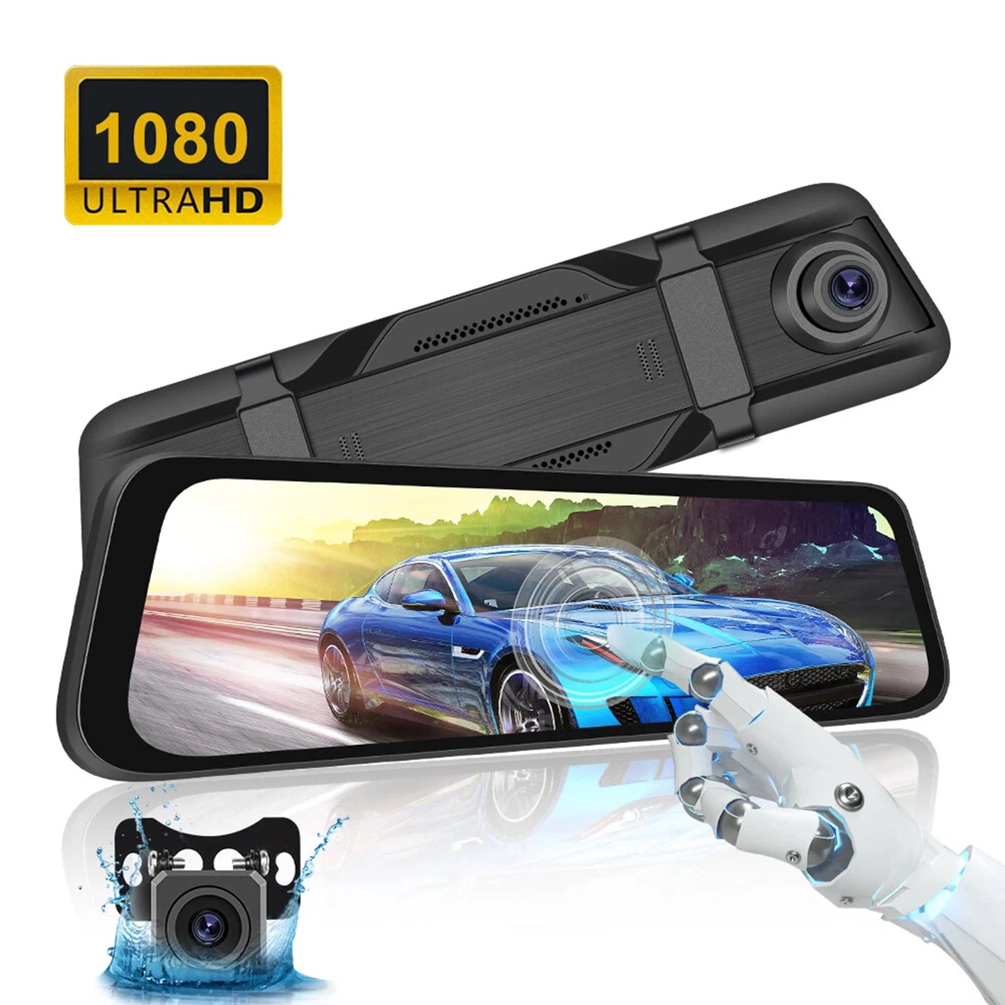 Dany'L - 📸 Dashcam Wi-Fi 9,66″ Double Face – Avant et Arrière : Ton œil de lynx sur la route 🦅🚗