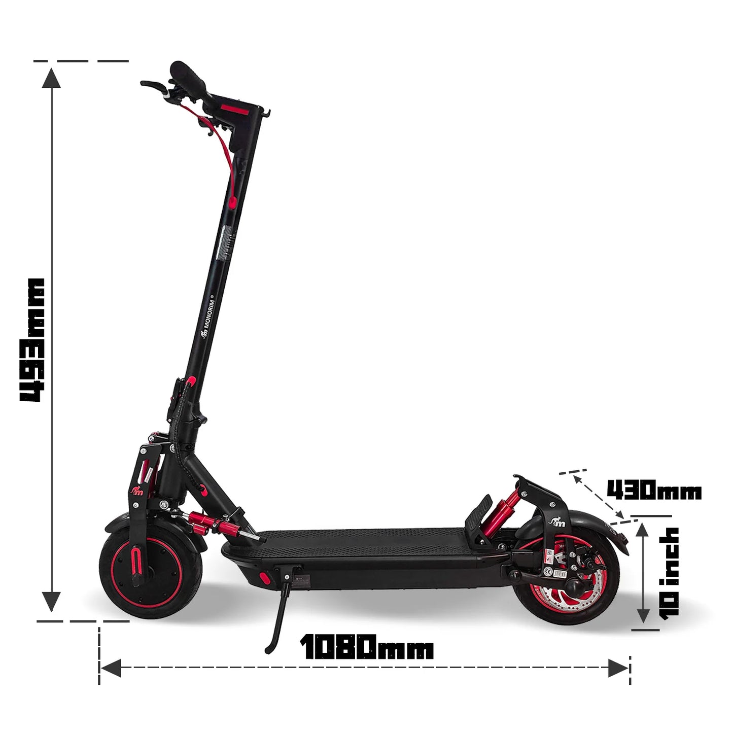 🛴 Monorim SUV S1 48 V — Trottinette Électrique Dual Drive 1 000 W