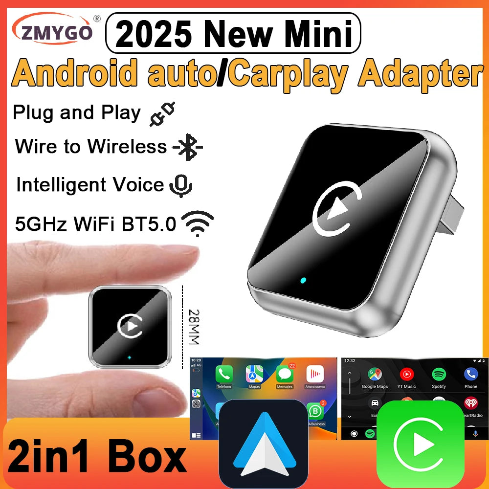 Dany'L - 🚘📱 Adaptateur Android Auto / CarPlay Sans Fil – Plug & Play 2025 🎯🎤
