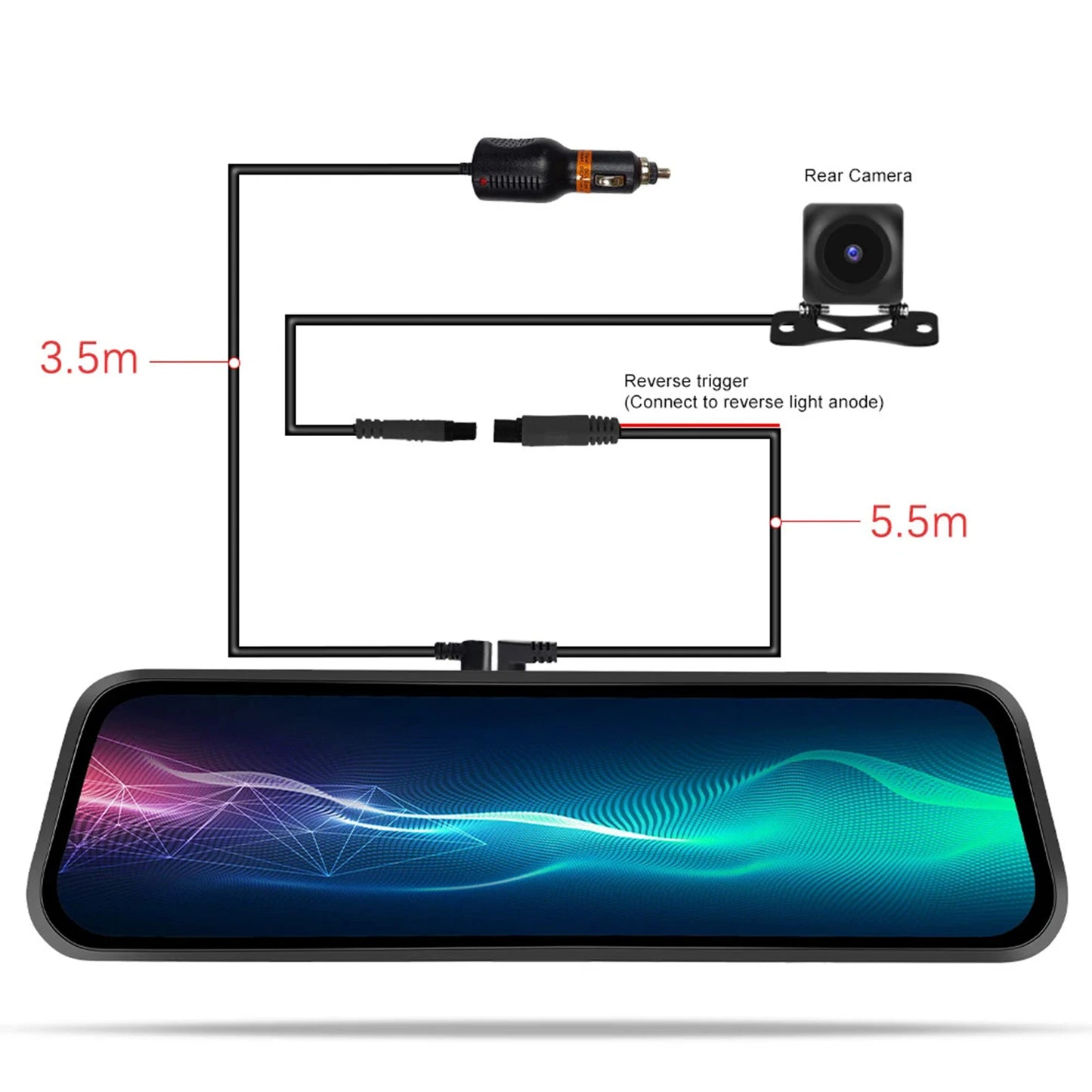 Dany'L - 📸 Dashcam Wi-Fi 9,66″ Double Face – Avant et Arrière : Ton œil de lynx sur la route 🦅🚗