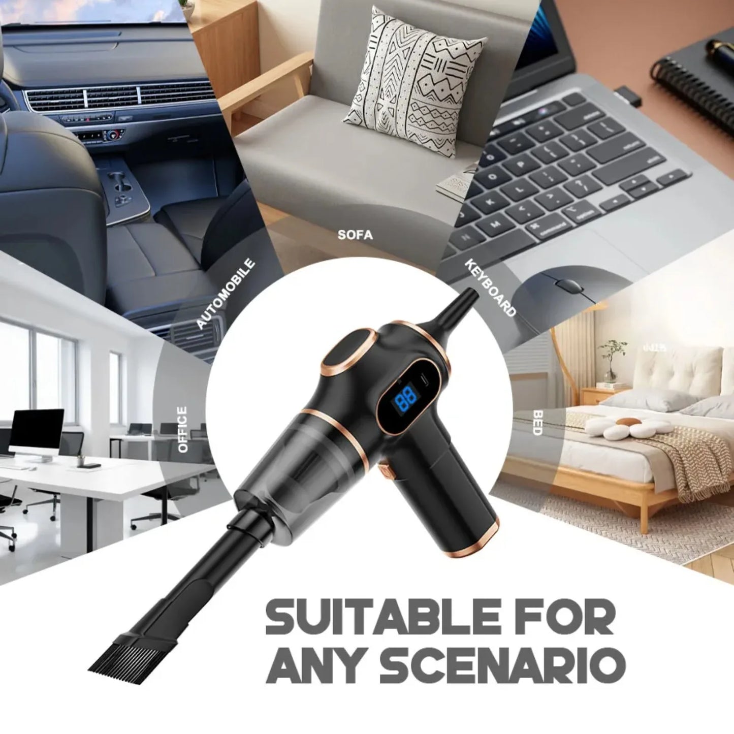 Dany'L - 🚗💨 Mini-Aspirateur Sans Fil Portable – Car & Home, Puissant et Ultra Pratique