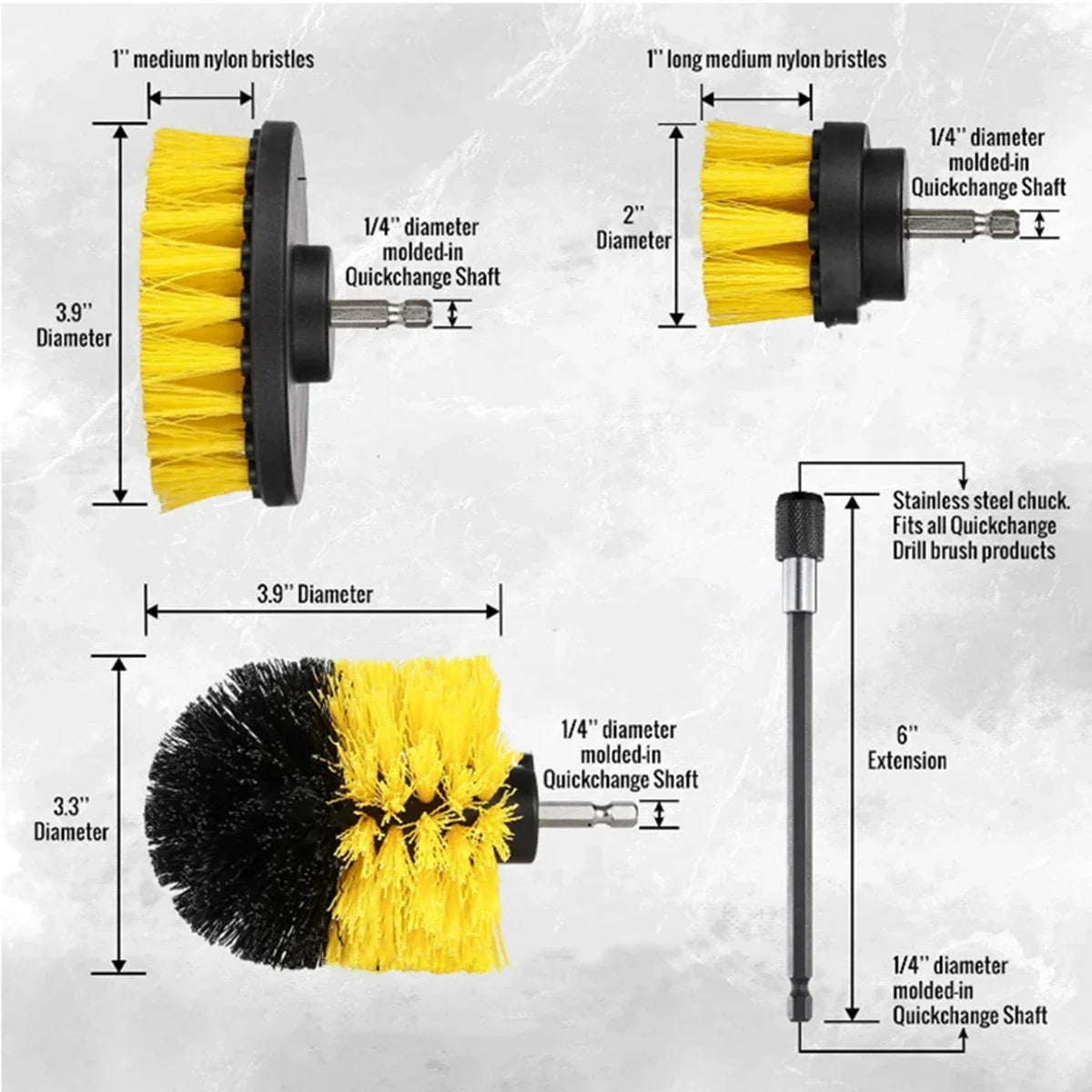 Dany’L - Kit de brosses de Nettoyage Automobile