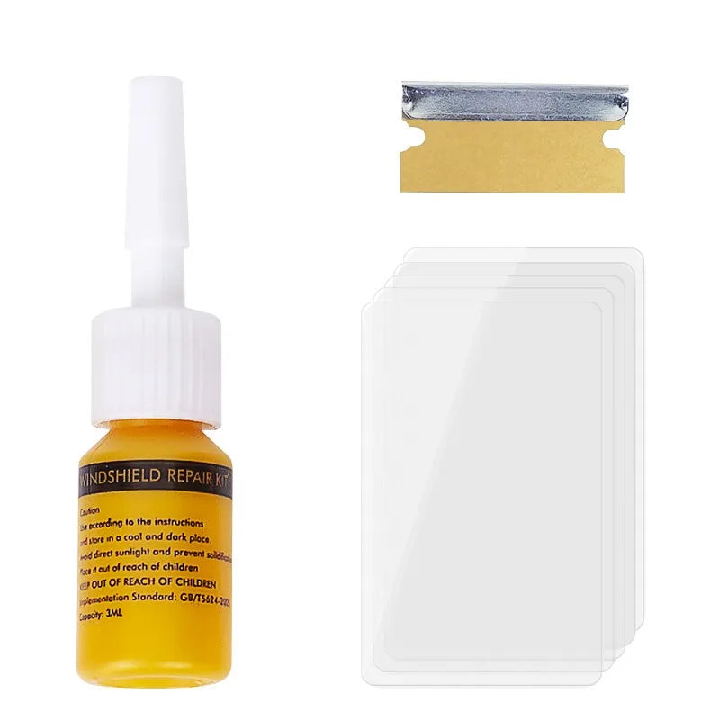 Kit de Réparation de Pare-Brise - Résine Nano pour Fissures et Éclats