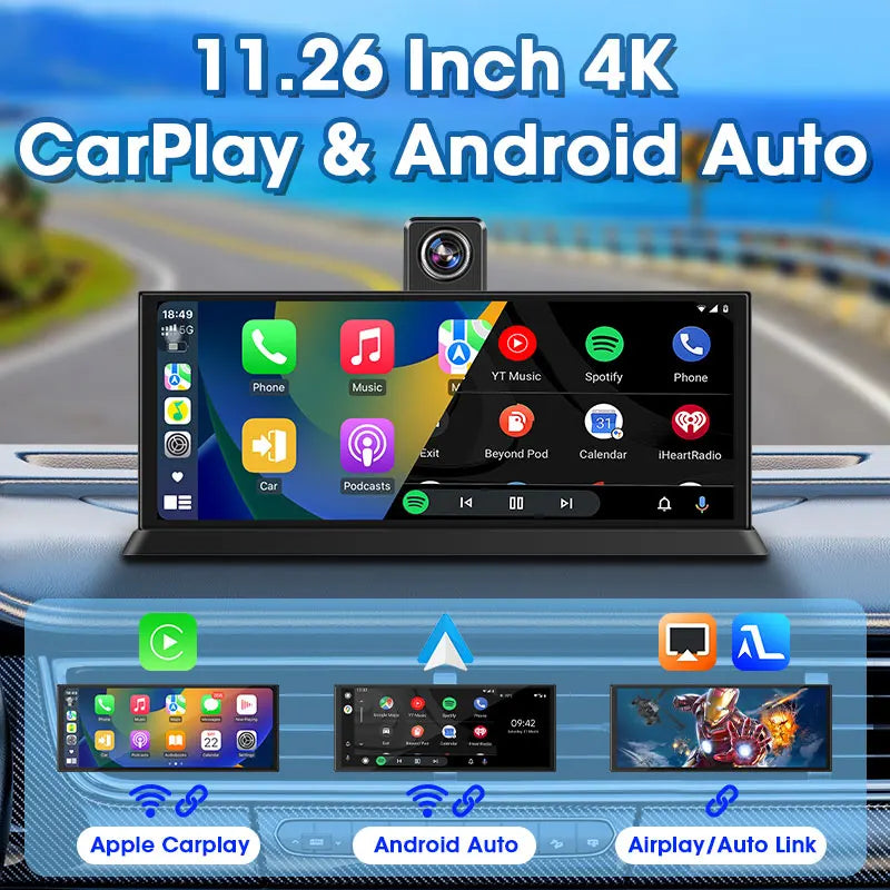 Dany'L - Caméra Dashcam 360° 4K avec CarPlay – La conduite connectée et sécurisée
