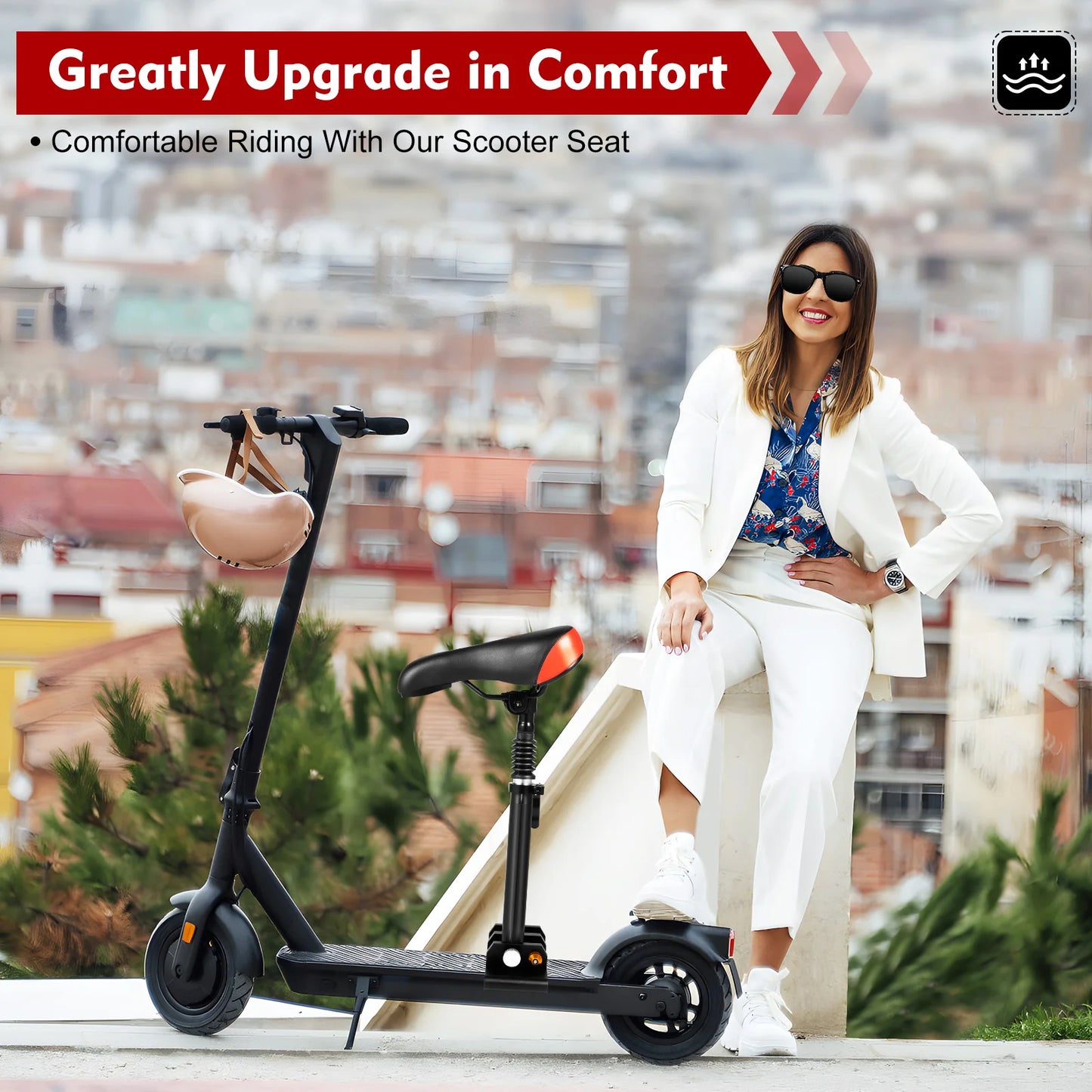 Dany’L - Selle Ajustable pour Trottinettes Électriques Dany'L, Xiaomi M365 et M365 Pro