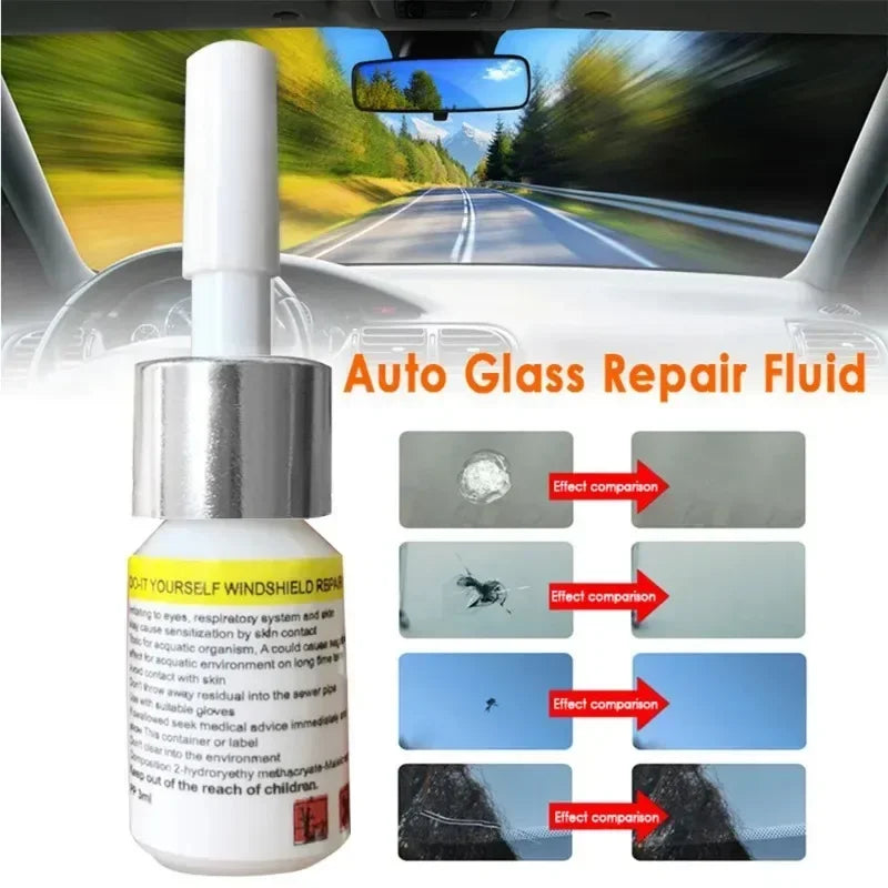 Kit de Réparation de Pare-Brise - Résine Nano pour Fissures et Éclats