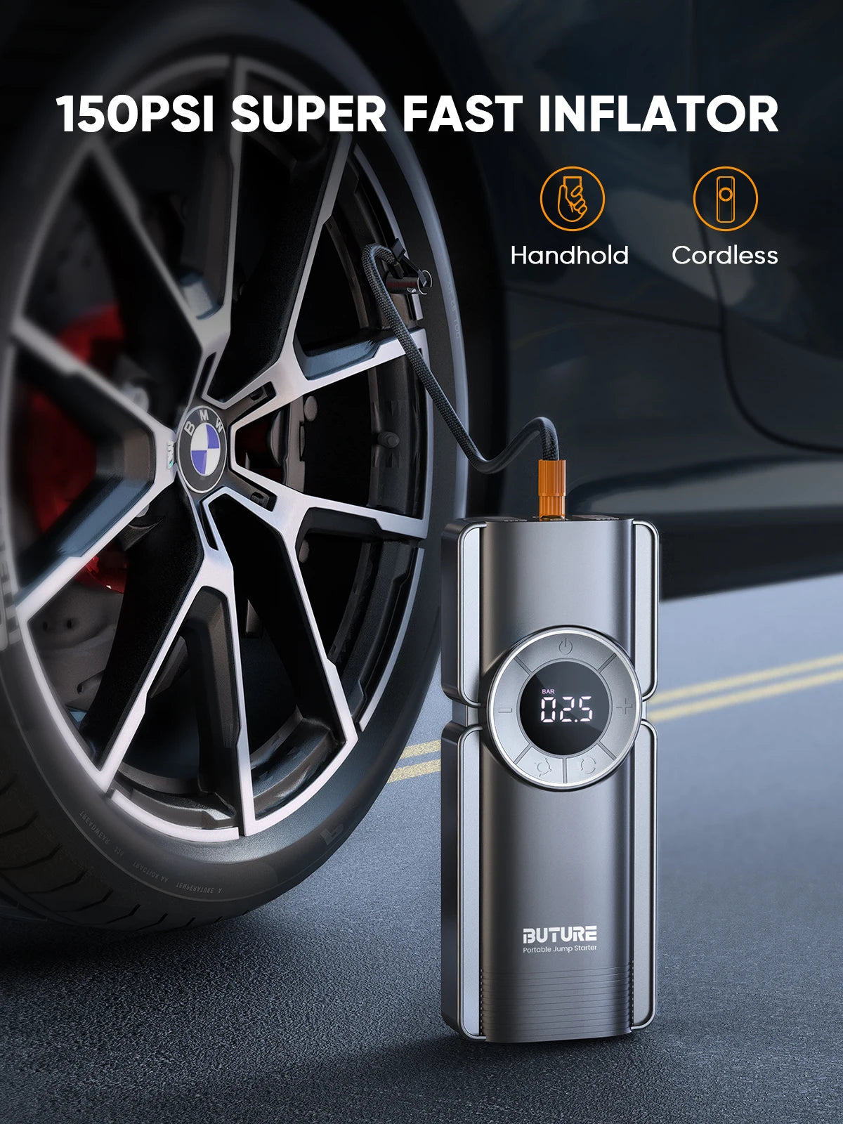 Dany'L - 4-en-1 – Booster, Pompe, Power Bank & Gonfleur 💨📱🔋🚗