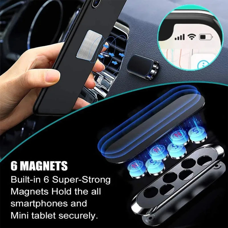 Dany'L - 📱🧲 Support Téléphone Magnétique Mini – Compact & Stylé pour Tableau de Bord 🚗✨
