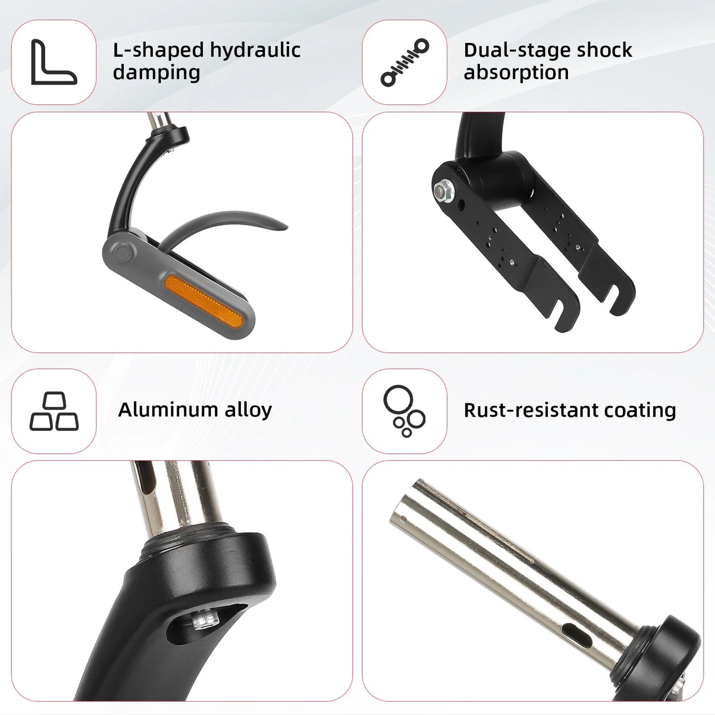 Dany'L - 🛴 Suspension Avant Ulip amortisseur de Choc Upgradé pour Xiaomi M365, Segway G30, 4 Pro...