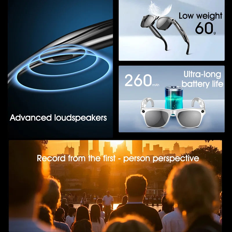 Dany'L - Lunettes Connectées Xiaomi AI 4K HD – Caméra, Audio, Traduction & Assistant Vocal 2.0