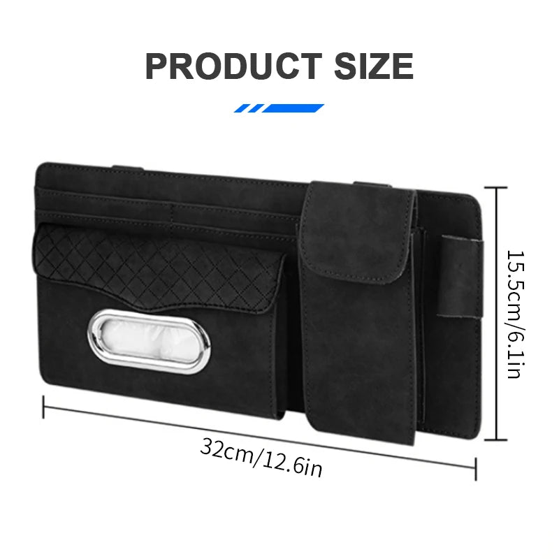 Dany'L - 🕶️🚗 Organiseur Pare-Soleil Luxe – Suède Premium & Range-Tout Intégré ✨