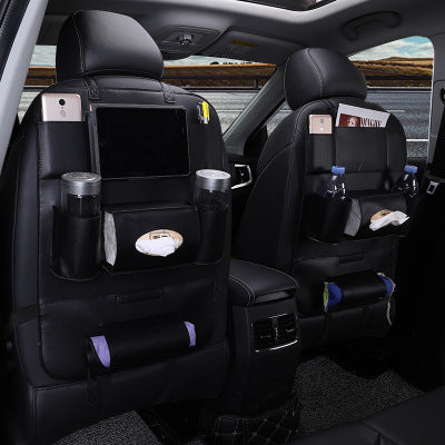 Sac de rangement pour siège de voiture en cuir
