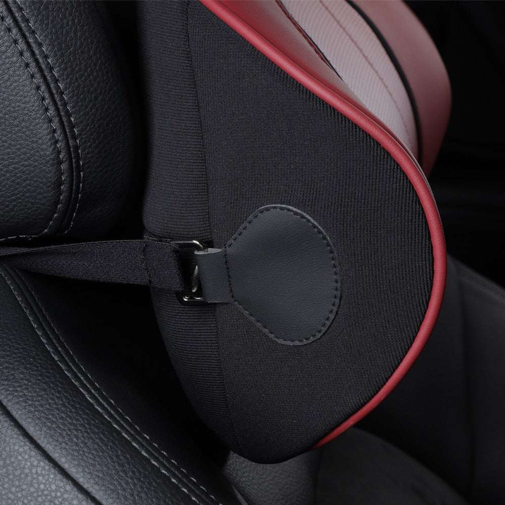 Coussin nuque et lombaire en Cuir pour Voiture