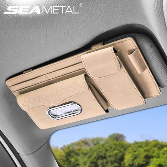 Dany'L - 🕶️🚗 Organiseur Pare-Soleil Luxe – Suède Premium &amp; Range-Tout Intégré ✨