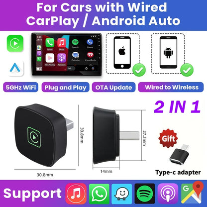 Dany'L - Android 13 AI Box CarPlay & Android Auto + Netflix/YouTube Sans Fil