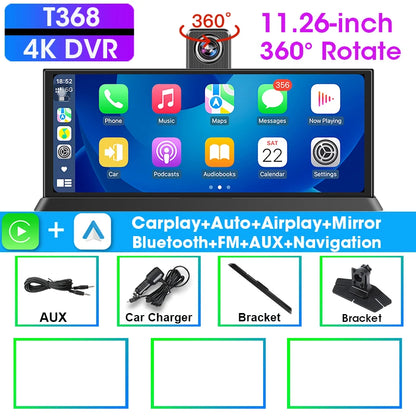 Dany'L - Caméra Dashcam 360° 4K avec CarPlay – La conduite connectée et sécurisée