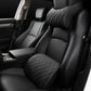 Oreiller de Voiture en Mousse à Mémoire de Forme pour nuque et lombaire - En Cuir PU