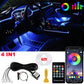 Kit de Lumières Ambiantes à LED pour l'Intérieur de la Voiture - RVB à Fibre Optique de voiture