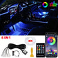 Kit de Lumières Ambiantes à LED pour l'Intérieur de la Voiture - RVB à Fibre Optique de voiture